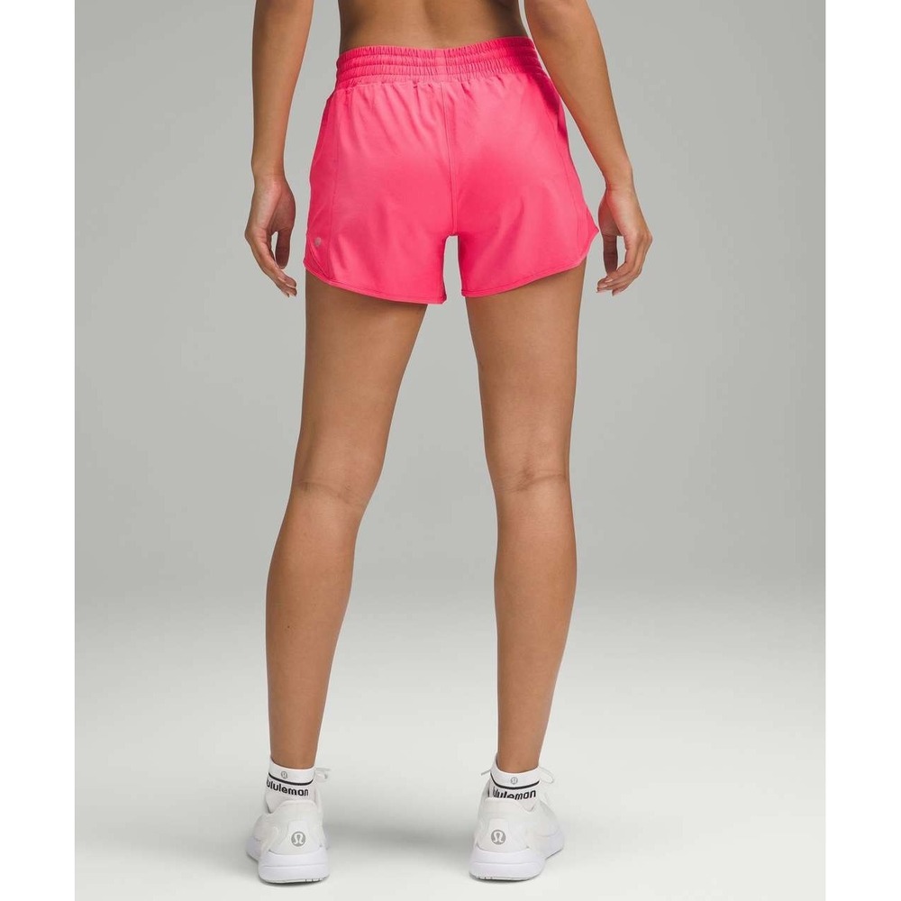 Lululemon 2023 Hotty Hot High-Rise Lined Shorts 4" Size 4 Lip Gloss Hot Pink - Picture 12 of 16
